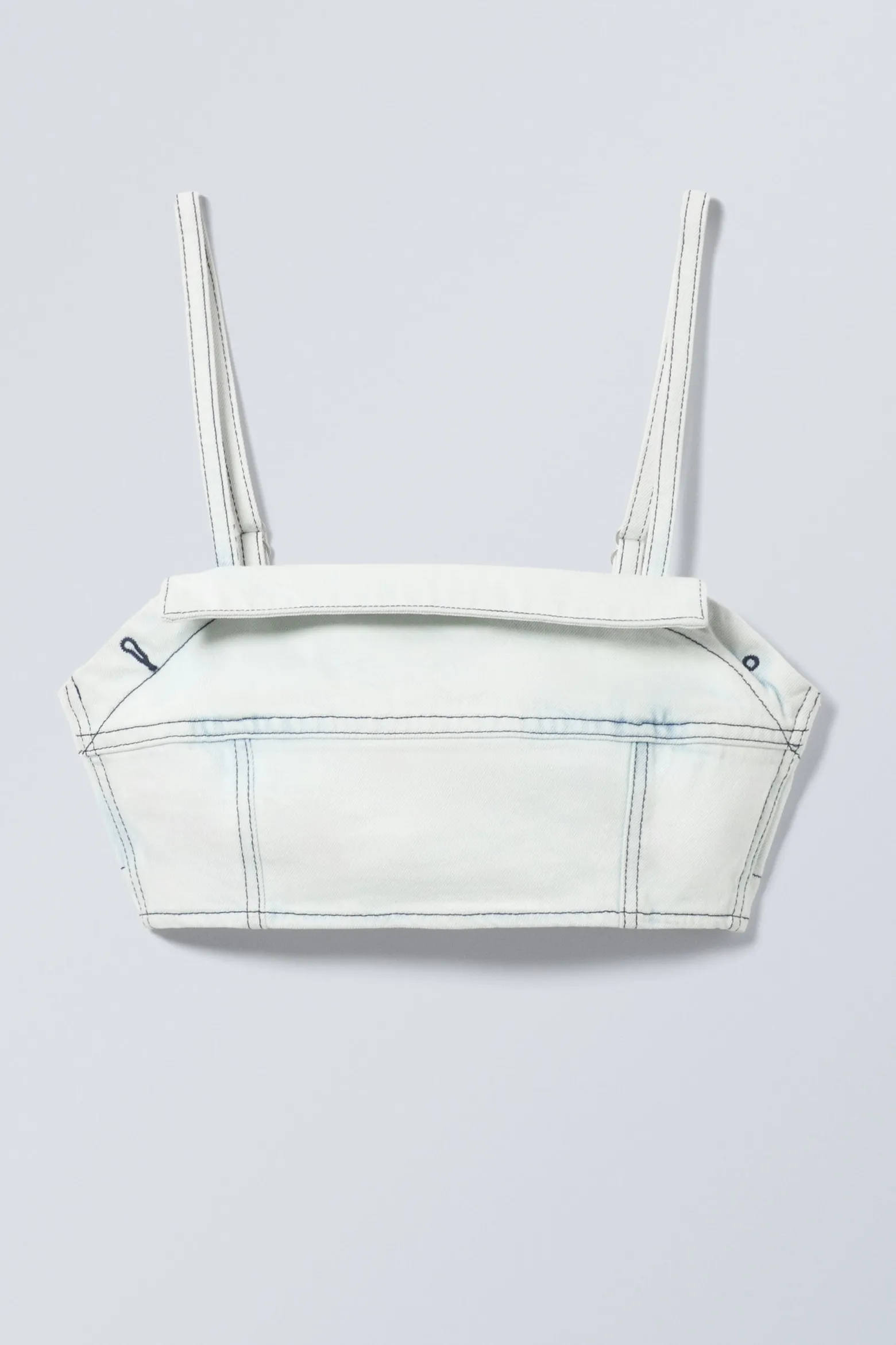 BUSTIER-TOP AUS DENIM|Weekday Clearance