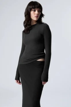 DÜNNES, GERIPPTES LONGSLEEVE|Weekday Online