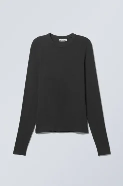 DÜNNES, GERIPPTES LONGSLEEVE|Weekday Online