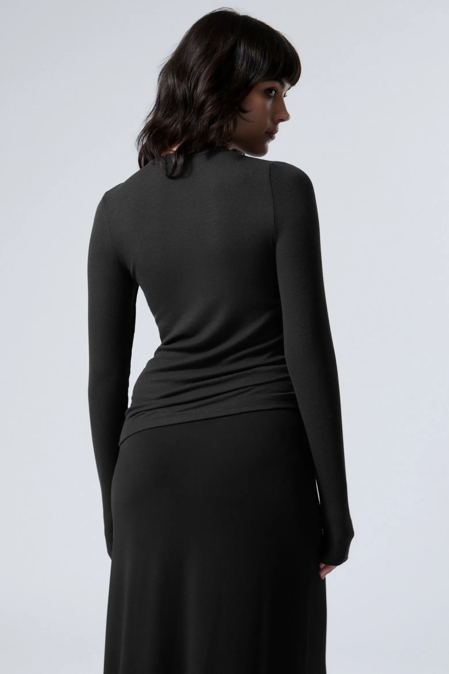 DÜNNES, GERIPPTES LONGSLEEVE|Weekday Online