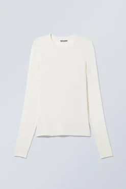 DÜNNES, GERIPPTES LONGSLEEVE|Weekday Shop