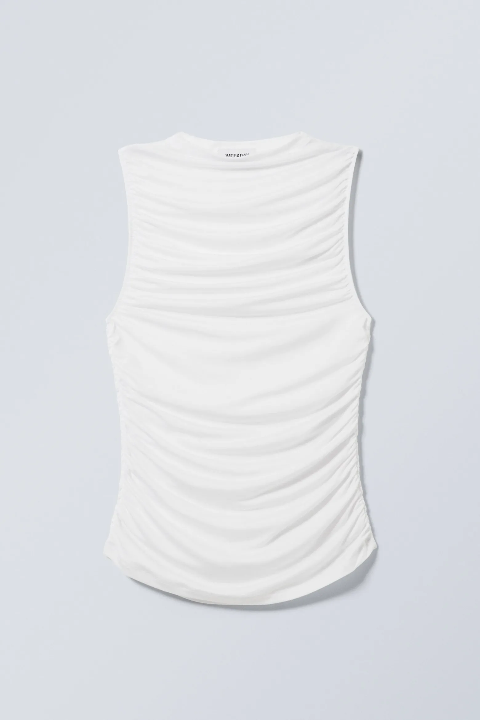 DRAPIERTES TOP MIT STEHKRAGEN|Weekday Flash Sale
