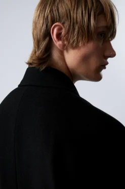 EINREIHIGER MANTEL AUS EINER WOLLMISCHUNG|Weekday New