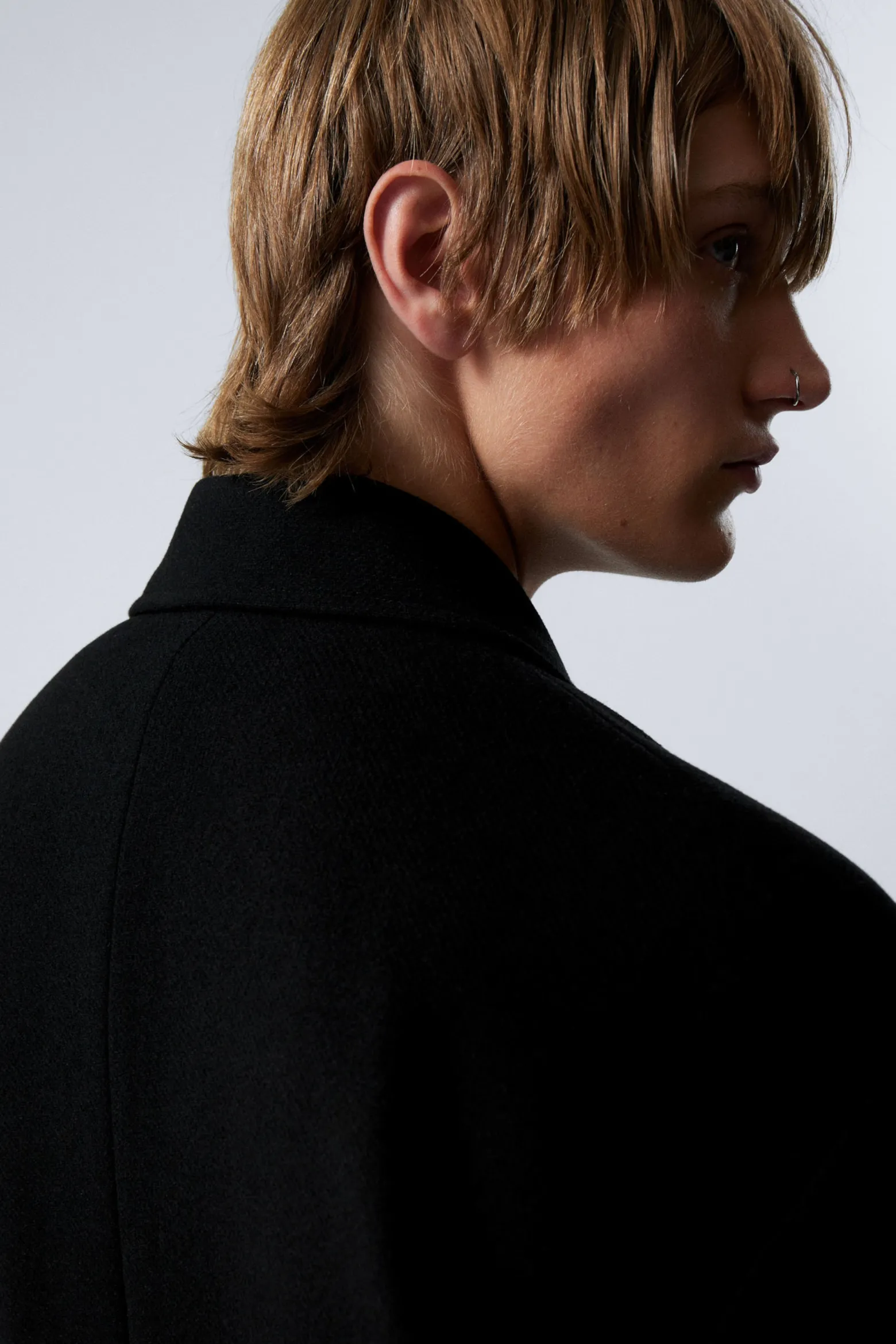 EINREIHIGER MANTEL AUS EINER WOLLMISCHUNG|Weekday New