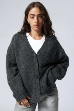 EINREIHIGER STRICK-CARDIGAN|Weekday Shop