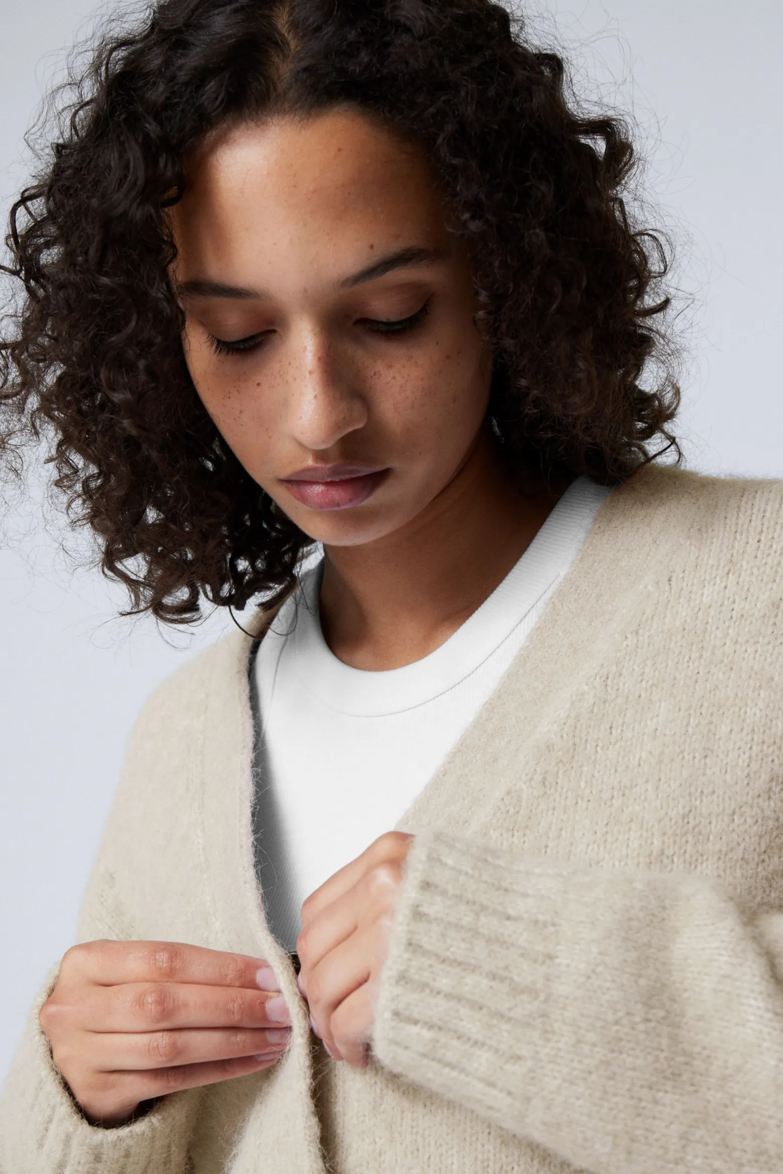 EINREIHIGER STRICK-CARDIGAN|Weekday Cheap