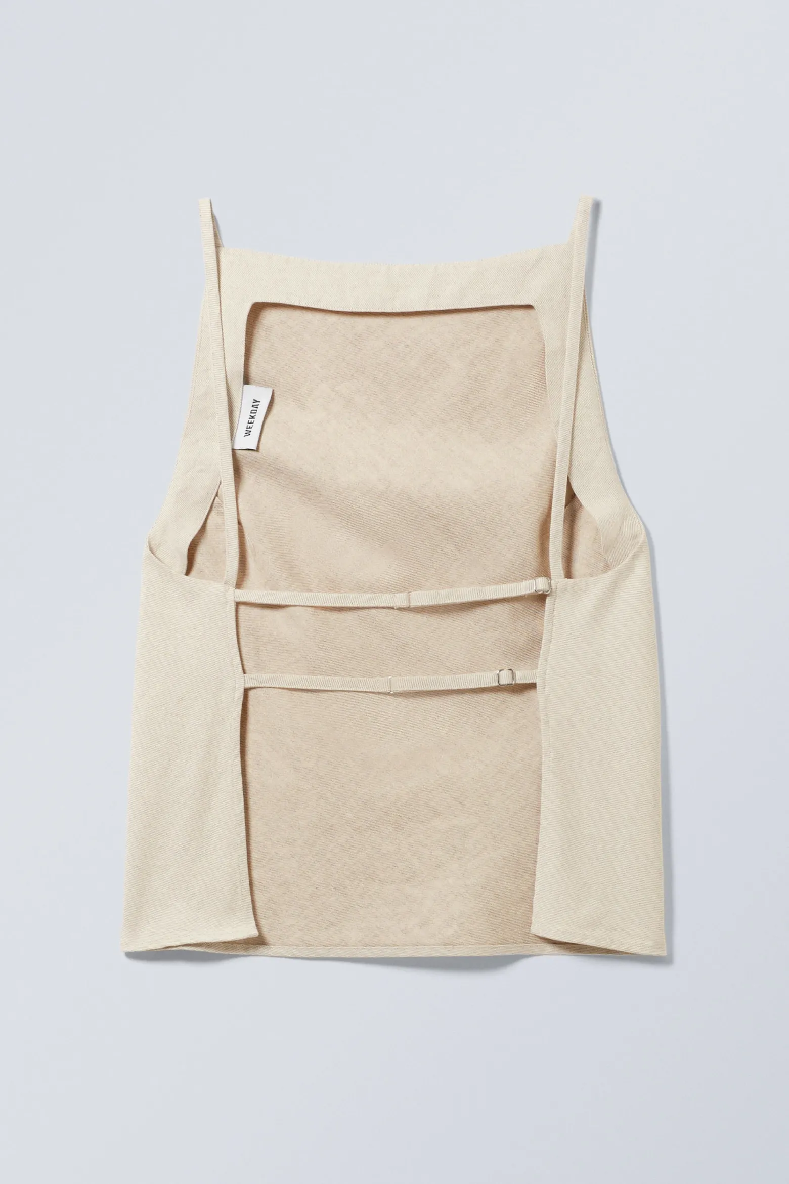 ELEGANTES RÜCKENFREIES OBERTEIL AUS LEINENMISCHUNG|Weekday Store