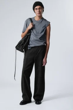 ENTSPANNTE ANZUGHOSE MIT KORDELZUG|Weekday Shop