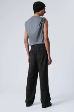 ENTSPANNTE ANZUGHOSE MIT KORDELZUG|Weekday Shop