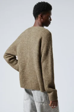 ENTSPANNTE STRICKJACKE AUS EINER WOLLMISCHUNG|Weekday Outlet