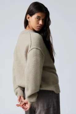 ENTSPANNTER FLAUSCHIGER STRICKPULLOVER|Weekday Store