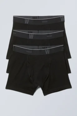 3ER-PACK BOXERSHORTS MIT LOGO|Weekday Hot