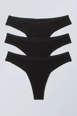 3ER-PACK BRAZILIAN-SLIPS INEZ AUS BAUMWOLLE|Weekday Flash Sale