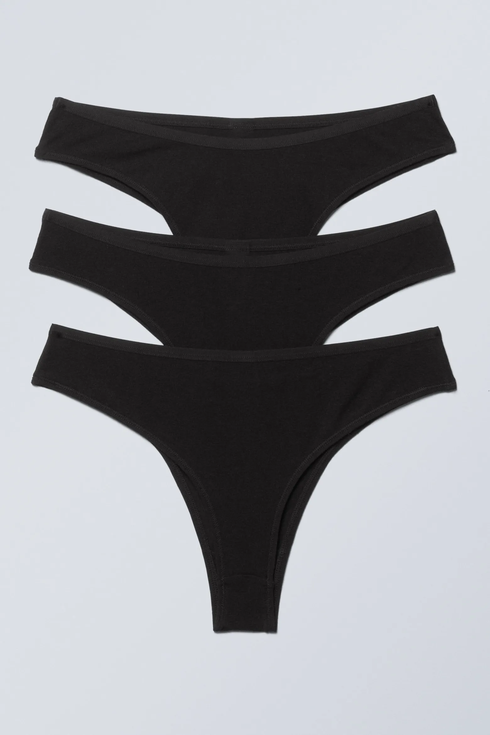 3ER-PACK BRAZILIAN-SLIPS INEZ AUS BAUMWOLLE|Weekday Flash Sale