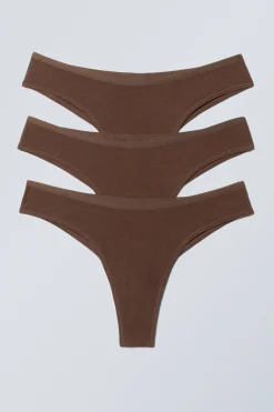 3ER-PACK BRAZILIAN-SLIPS INEZ AUS BAUMWOLLE|Weekday Store