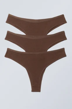 3ER-PACK BRAZILIAN-SLIPS INEZ AUS BAUMWOLLE|Weekday Store
