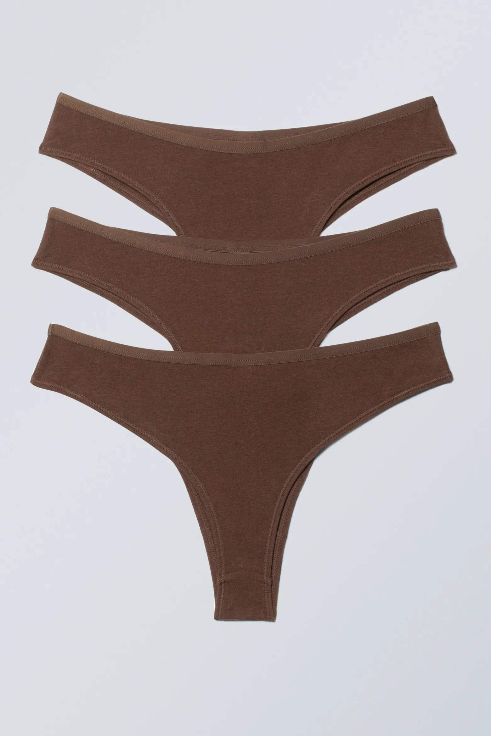 3ER-PACK BRAZILIAN-SLIPS INEZ AUS BAUMWOLLE|Weekday Store