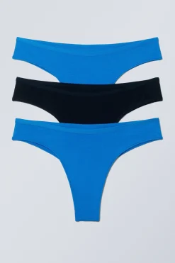 3ER-PACK BRAZILIAN-SLIPS INEZ AUS BAUMWOLLE|Weekday New