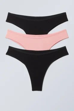 3ER-PACK BRAZILIAN-SLIPS INEZ AUS BAUMWOLLE|Weekday Store