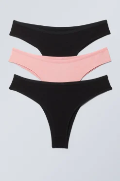 3ER-PACK BRAZILIAN-SLIPS INEZ AUS BAUMWOLLE|Weekday Store