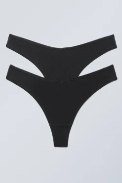 2ER-PACK MODAL-TANGAS MIT NIEDRIGER TAILLE|Weekday Shop