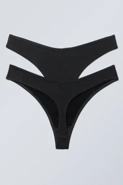 2ER-PACK MODAL-TANGAS MIT NIEDRIGER TAILLE|Weekday Shop