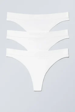 3ER-PACK NAHTLOSE TANGAS CAT SOFT MIT HOHER TAILLE|Weekday Best
