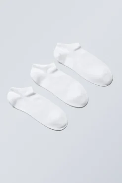 3ER-PACK NIEDRIGE SNEAKERSOCKEN AUS BAUMWOLLE|Weekday Sale