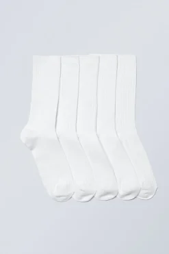 5ER-PACK RIPPENSOCKEN|Weekday New