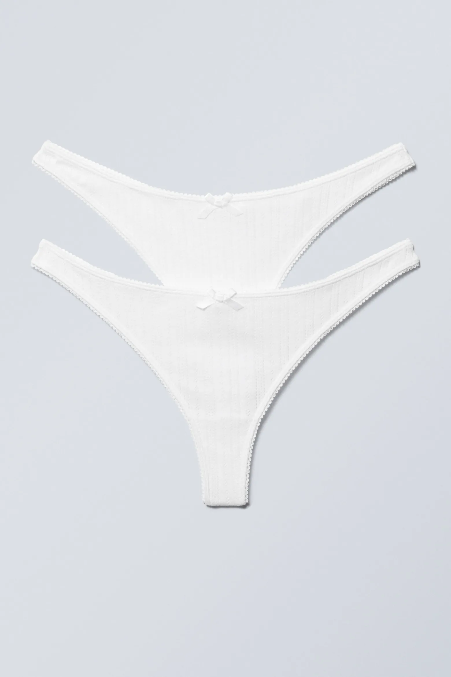 2ER-PACK TANGAS AUS POINTELLE-BAUMWOLLE|Weekday Sale