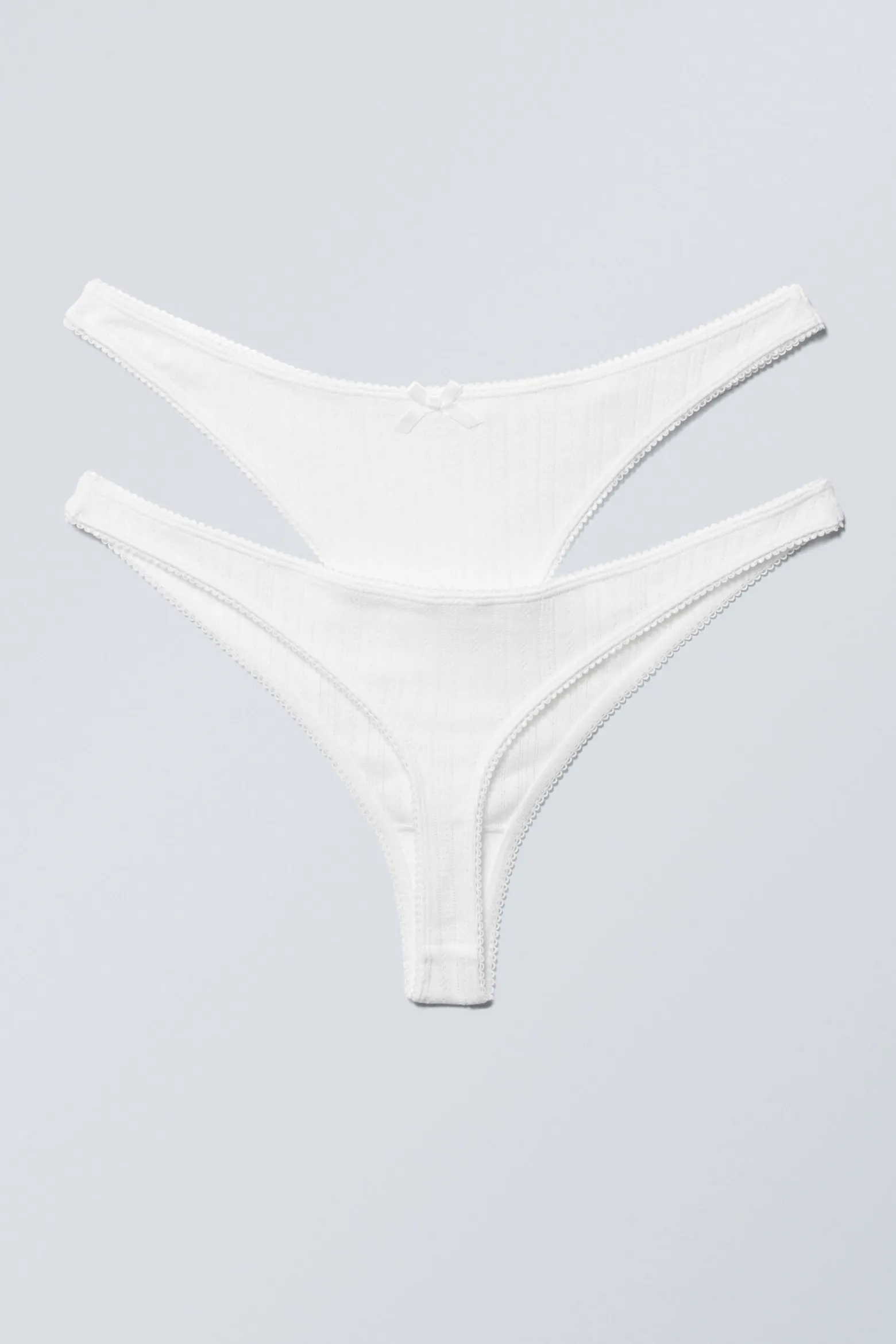 2ER-PACK TANGAS AUS POINTELLE-BAUMWOLLE|Weekday Sale