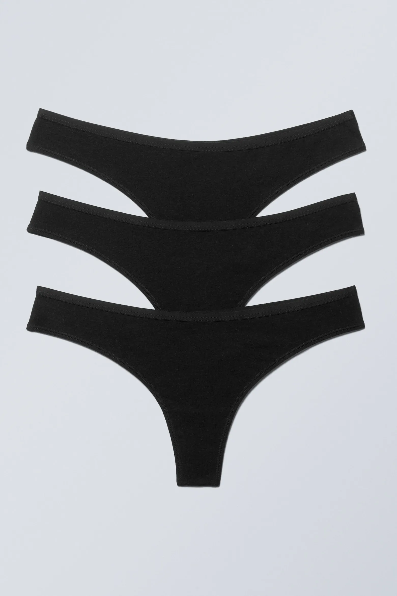3ER-PACK TANGAS AUS WEICHER BAUMWOLLE|Weekday Clearance