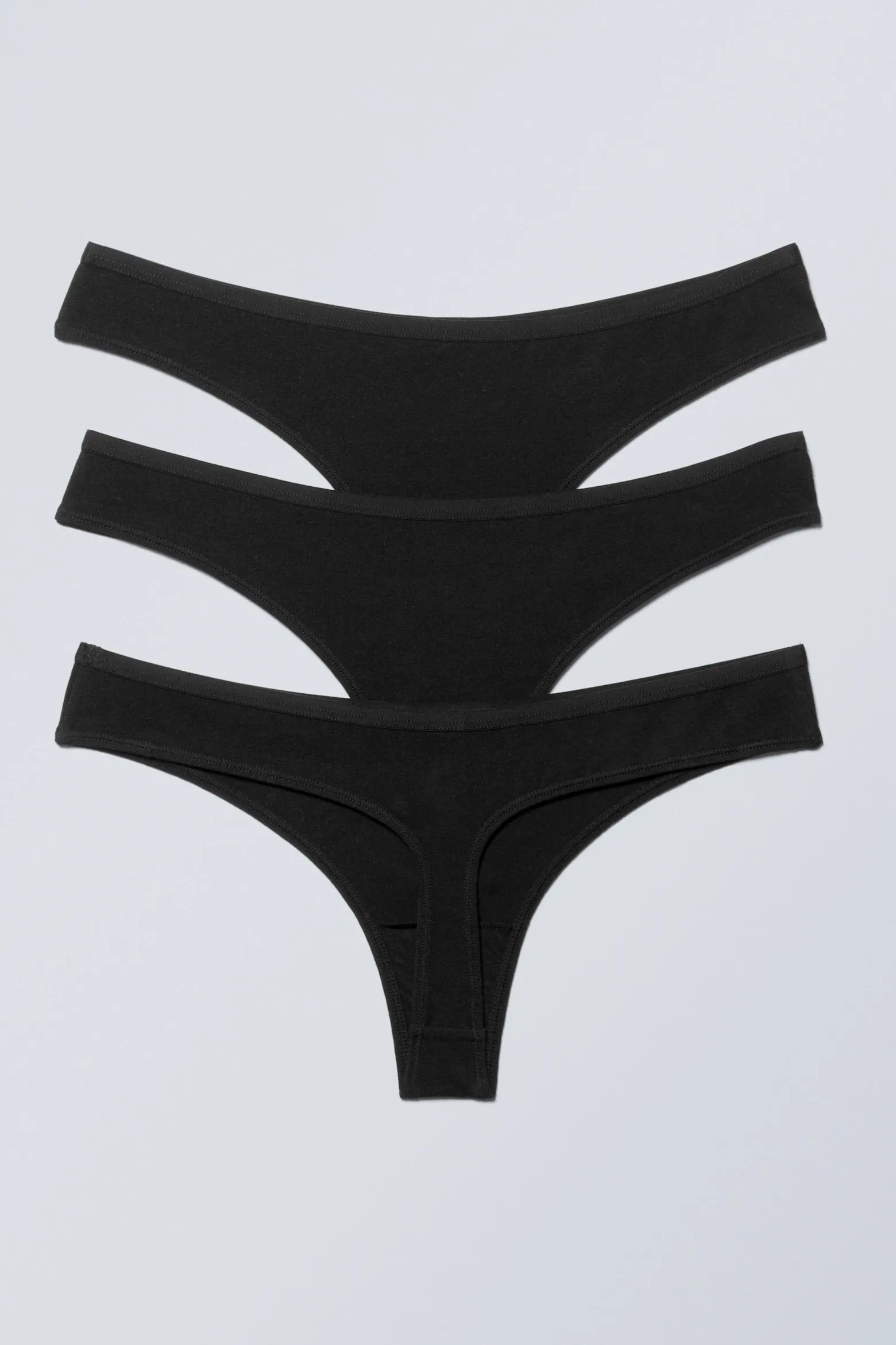 3ER-PACK TANGAS AUS WEICHER BAUMWOLLE|Weekday Clearance