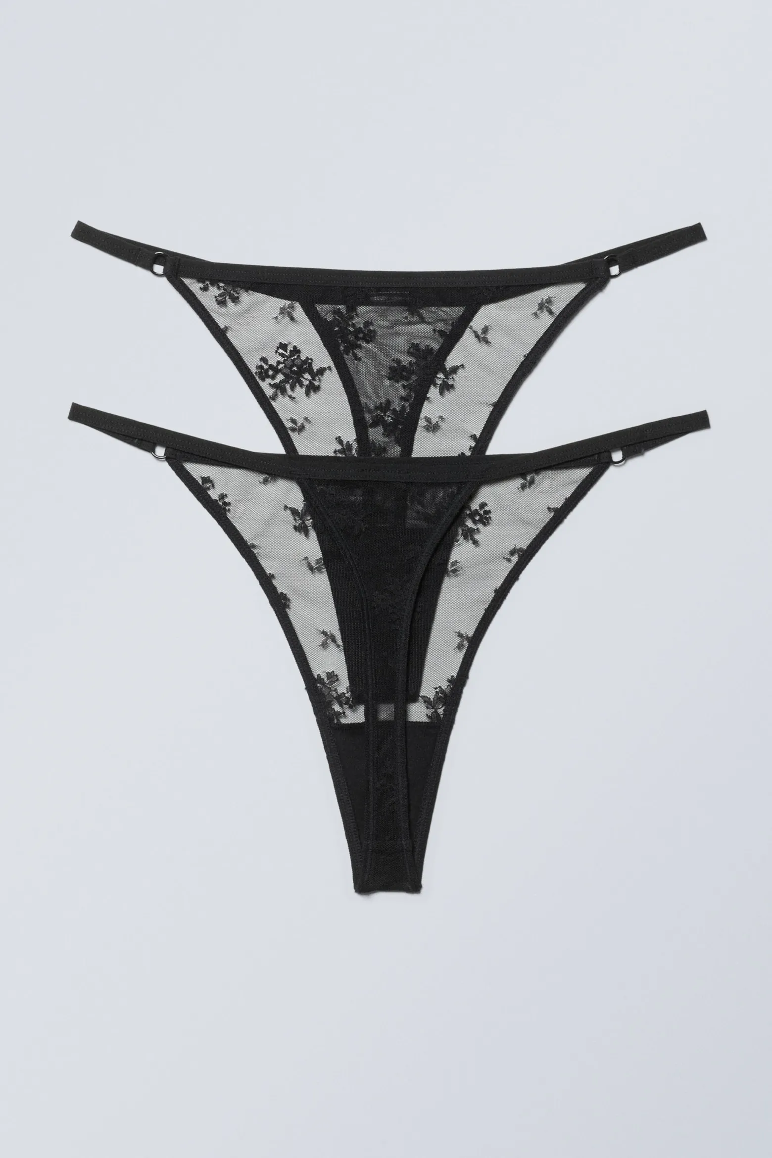 2ER-PACK TANGA-STRINGS AUS SPITZE|Weekday Best Sale