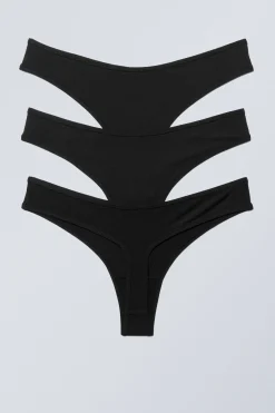 3ER-PACK WEICHE TANGAS|Weekday Cheap