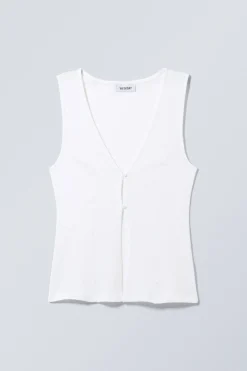 FIGURBETONTES TOP MIT KNOPFLEISTE|Weekday Discount