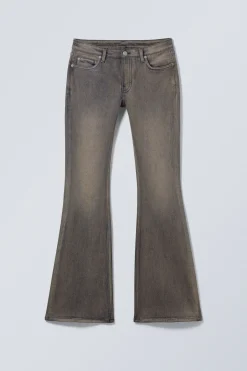 FLAME LOW WAIST SLIM FLARED LEG JEANS|Weekday Store
