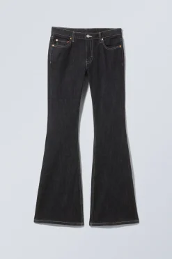 FLAME LOW WAIST SLIM FLARED LEG JEANS|Weekday Store