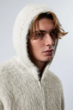 FLAUSCHIGER ZIP-HOODIE AUS STRICK IM BOXY-FIT|Weekday Store