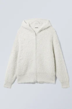 FLAUSCHIGER ZIP-HOODIE AUS STRICK IM BOXY-FIT|Weekday Store