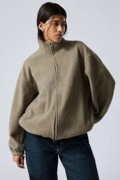 FLEECEJACKE MIT REISSVERSCHLUSS|Weekday Discount