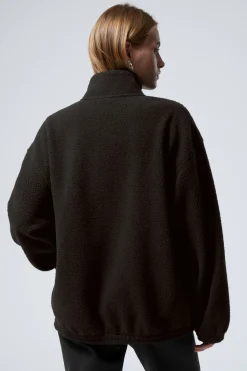 FLEECEJACKE MIT REISSVERSCHLUSS|Weekday Cheap