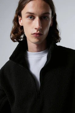 FLEECE-PULLOVER MIT HALF-ZIP|Weekday Sale
