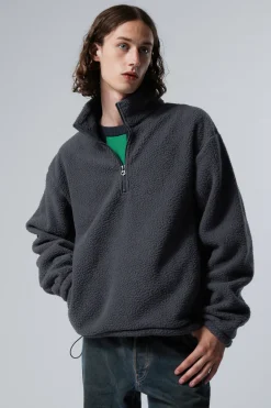 FLEECE-PULLOVER MIT HALF-ZIP|Weekday Flash Sale