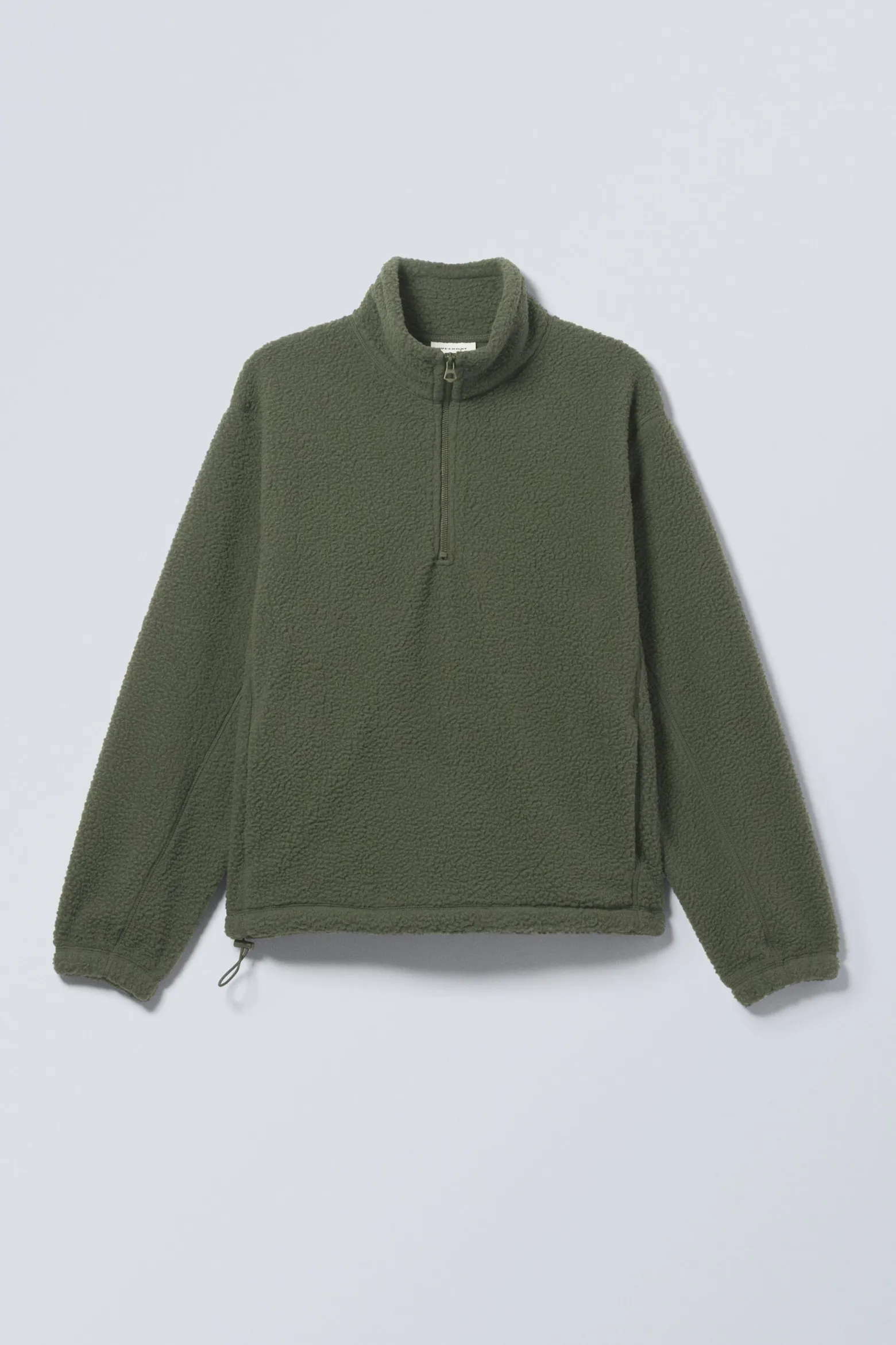 FLEECE-PULLOVER MIT HALF-ZIP|Weekday Shop
