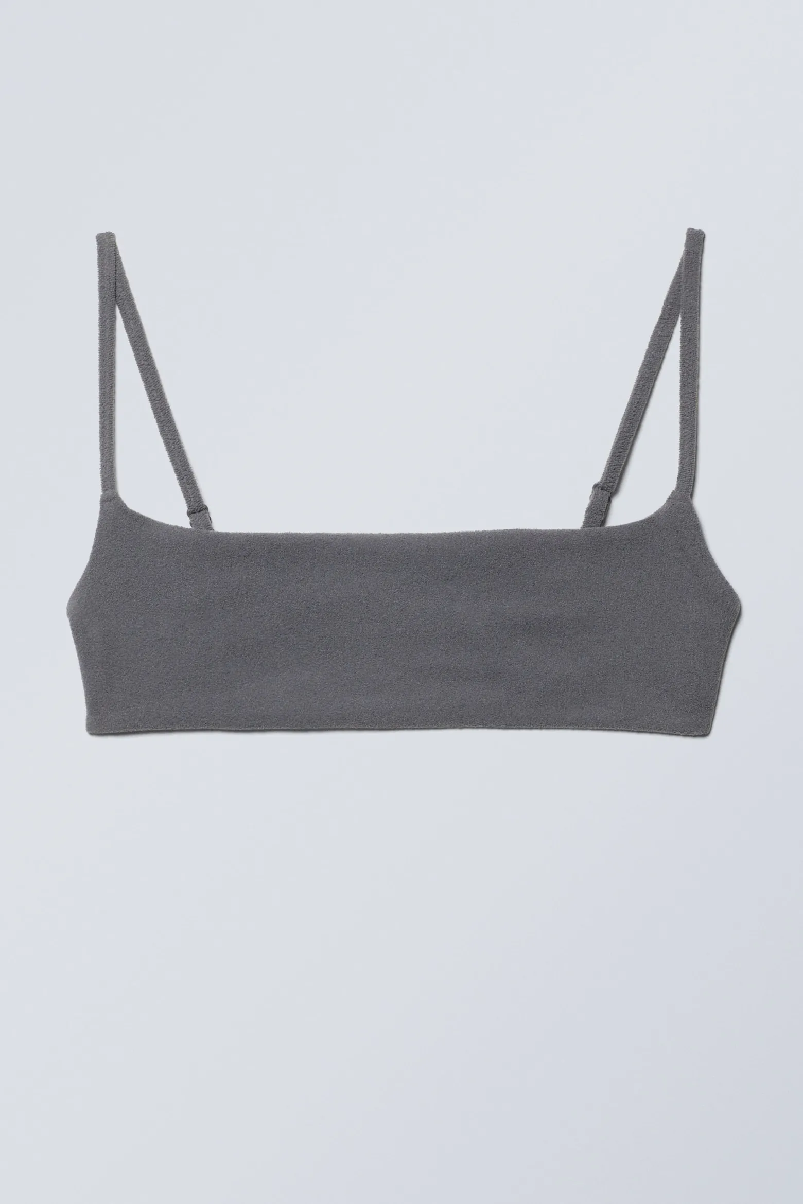 FROTTEE-BIKINIOBERTEIL MIT U-AUSSCHNITT|Weekday Best
