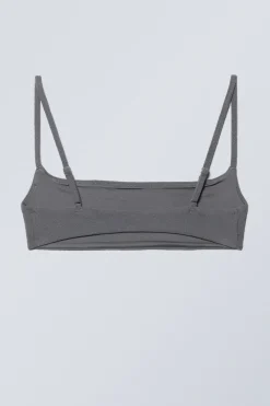 FROTTEE-BIKINIOBERTEIL MIT U-AUSSCHNITT|Weekday Best