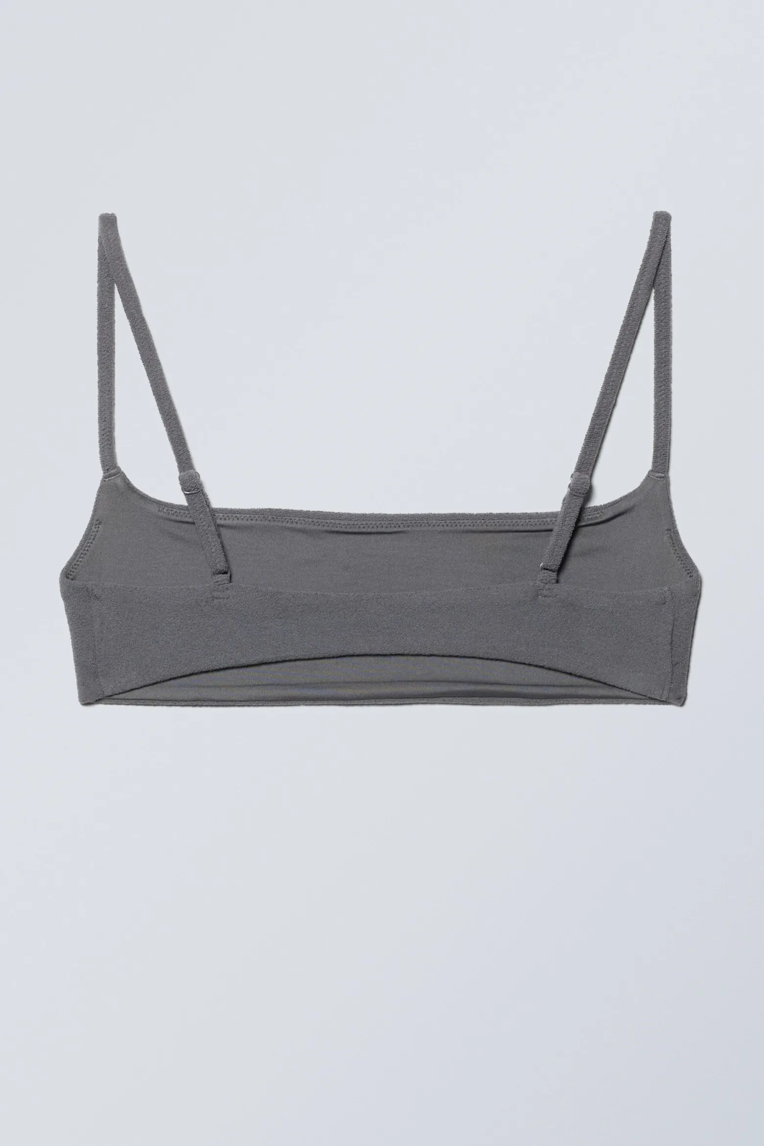 FROTTEE-BIKINIOBERTEIL MIT U-AUSSCHNITT|Weekday Best