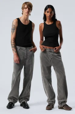 GALAXY – WEITE, GERADE GESCHNITTENE CORDHOSE|Weekday Store