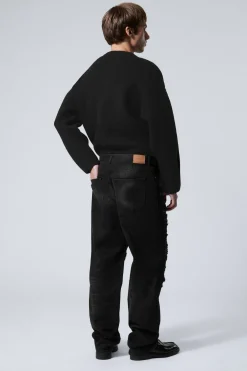 GALAXY – WEITE, GERADE GESCHNITTENE USED-JEANS|Weekday Hot